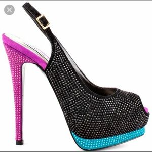 Steve Madden Multi Color Masqraid Heels